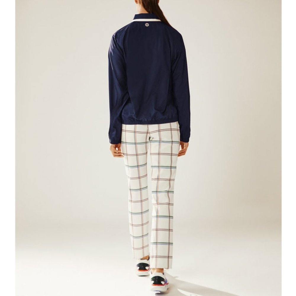 NWT Tory Burch V-Neck Windshirt Navy Colo - Picture 4 of 4